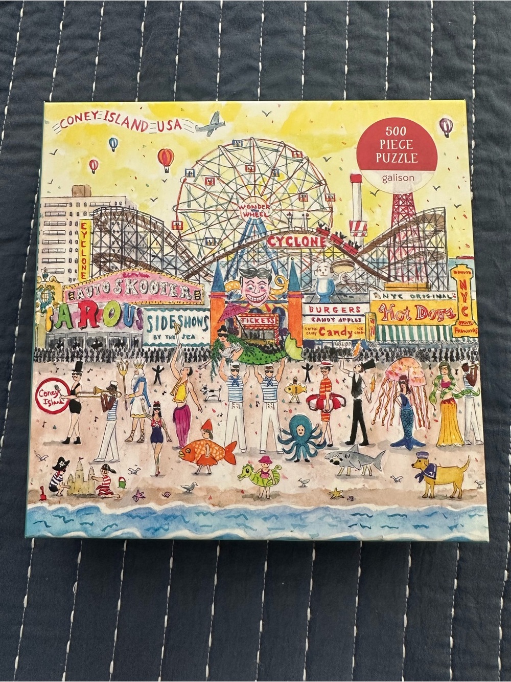 Galison Coney Island 500-Piece Puzzle